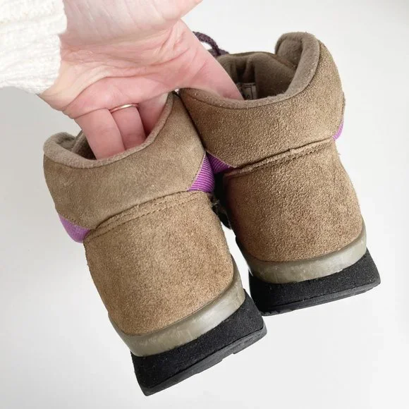 Vintage Hi-Tec | Brown Purple Leather Hiking Sneaker / Ankle Boot | 6.5 - Picture 7 of 9